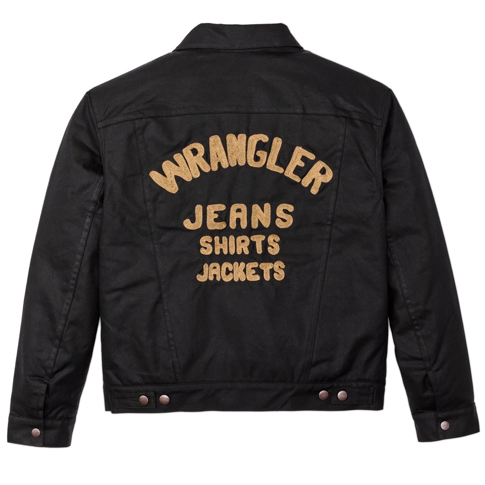 Filson X Wrangler Mackinaw Wool Lined Tin Cloth Archival Adventure Jacket Waxed - Picture 6 of 16